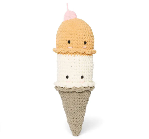 Bernat crochet ice cream cone toy