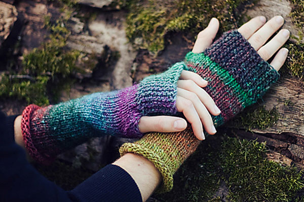 Campout fingerless mitts