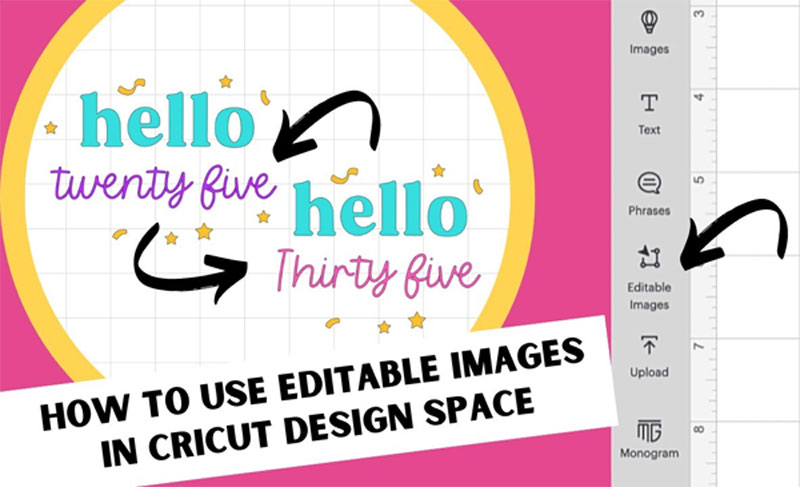 Editable Images in Cricut Design Space