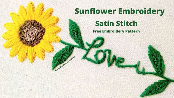 Show Your Love for Stitched Sunflowers