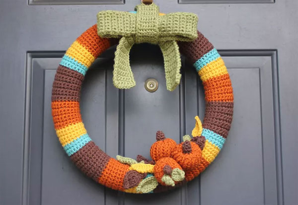 Autumn Wreath-Free Crochet Pattern