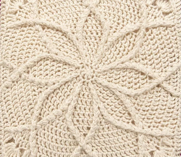 Crochet Snowflake Square Free Pattern