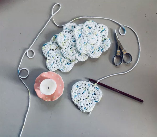 Crochet Flower Scrubbie Free Pattern