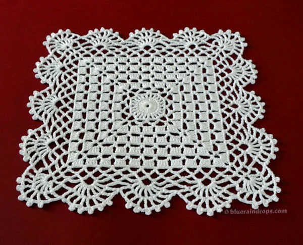 Crochet Square Lace Doily