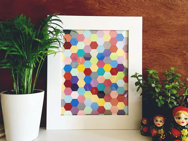 Use Hexagons To Create This Piece of Art