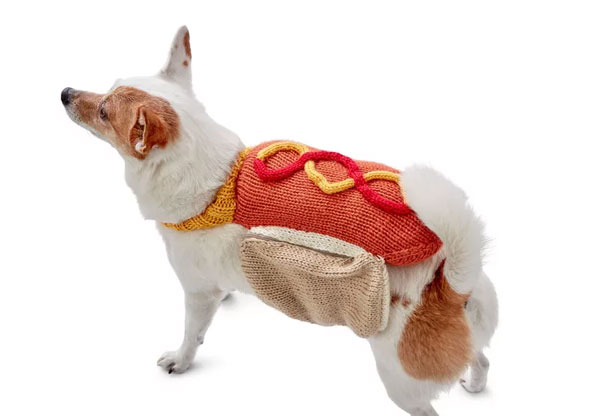 Hot Dog Costume Coat Knitting Pattern