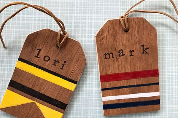 Rustic Wooden Luggage Tags