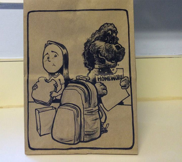 A Collection of School Lunch Bags
