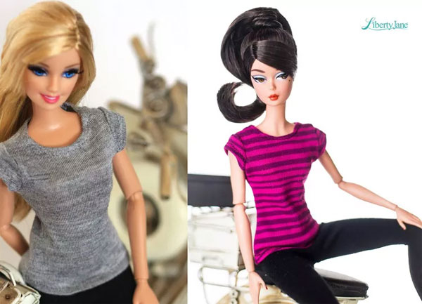 Slim-Fit T-Shirt Pattern for Barbie