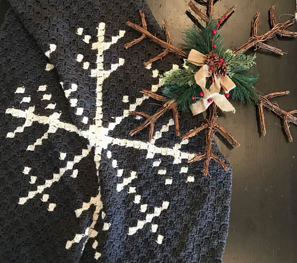 Crochet Snowflake Afghan Pattern