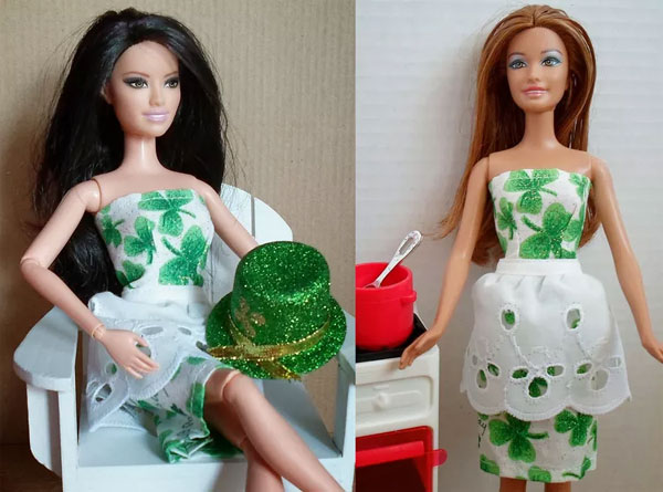 The Easy Strapless Barbie Dress Pattern