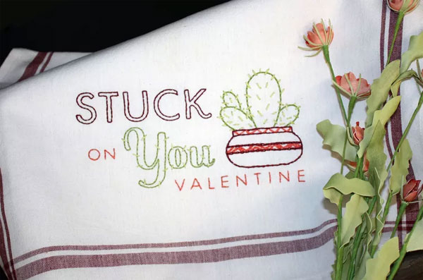 Show Someone You Care With Cactus Embroidery