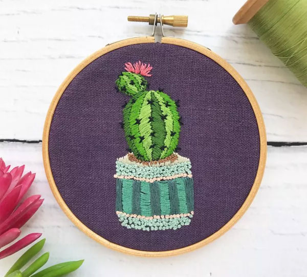 Cactus Embroidery Patterns