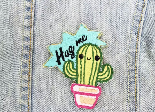 Make An Embroidered Cactus Patch