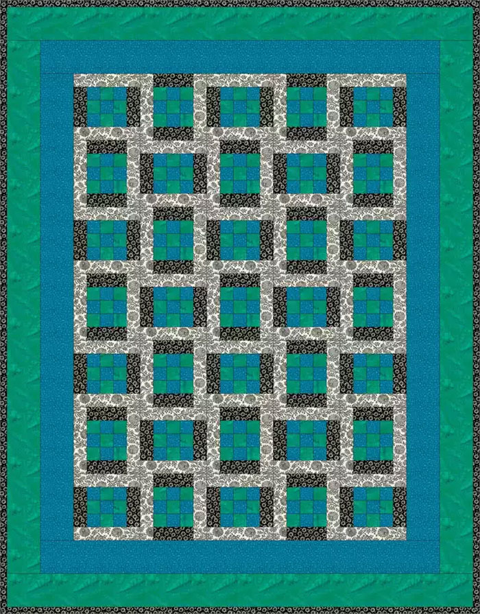 Easy Framed Nine-Patch Quilt