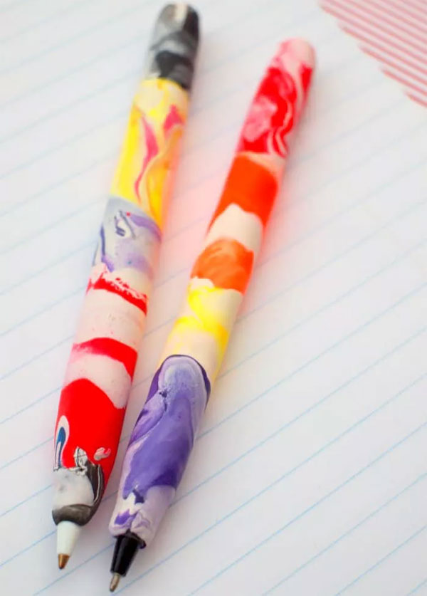 Clay-Covered Pens