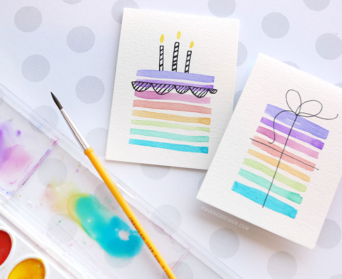 Easy Handmade Birthday Cards Using Minimal Supplies