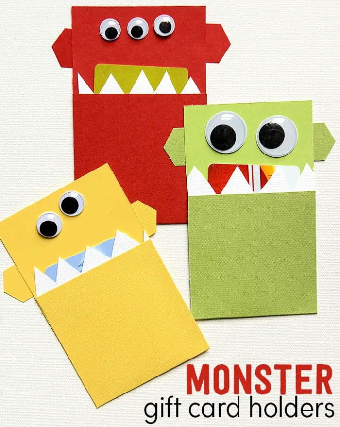 DIY Monster Gift Card Holder