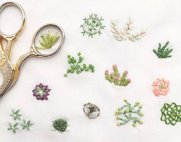 Embroider Teeny Tiny Cacti